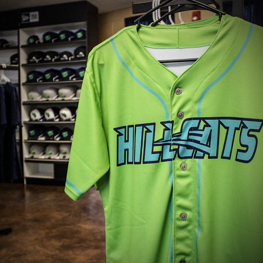 Lynchburg Hillcats Adult Green Jersey Lynchburg Hillcats Official Store