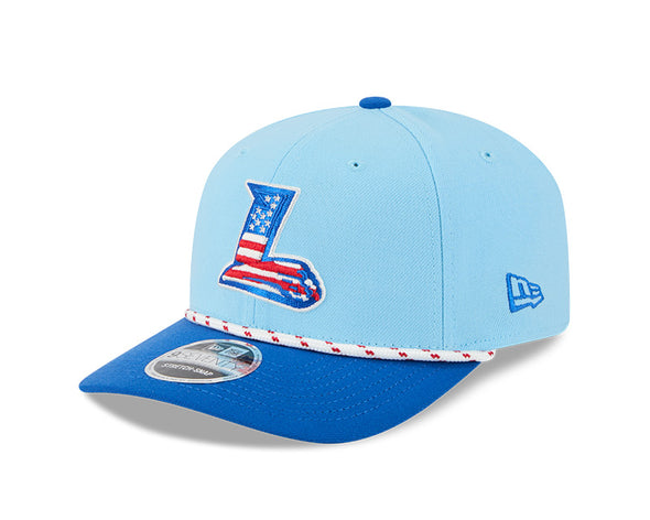 Lynchburg Hillcats 2025 New Era July 4th 9SEVENTY Stretch Snap Cap