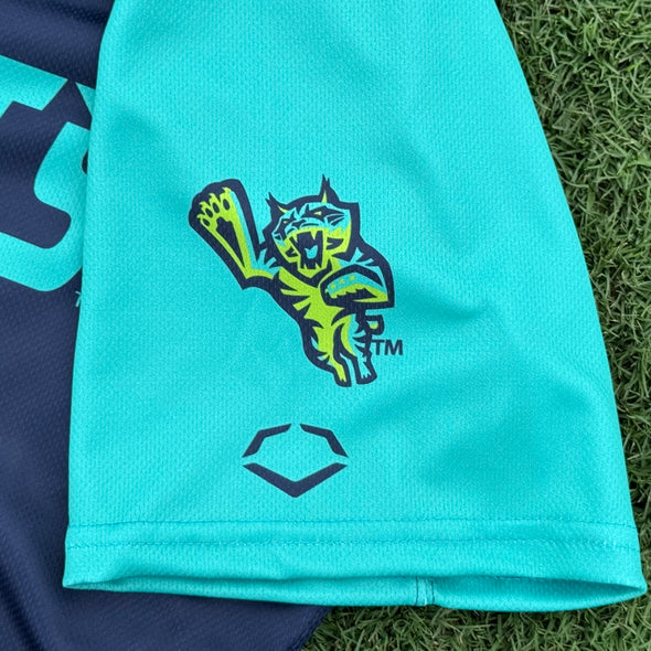 Lynchburg Hillcats Adult Alternate Blue & Teal Jersey