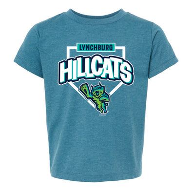 Lynchburg Hillcats Teal Toddler Tee